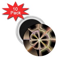 Background With Fractal Crazy Wheel 1 75  Magnets (10 Pack)  by Simbadda