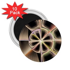 Background With Fractal Crazy Wheel 2 25  Magnets (10 Pack)  by Simbadda