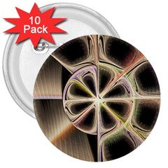 Background With Fractal Crazy Wheel 3  Buttons (10 Pack)  by Simbadda