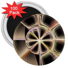 Background With Fractal Crazy Wheel 3  Magnets (100 Pack) by Simbadda