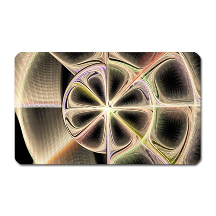 Background With Fractal Crazy Wheel Magnet (Rectangular)