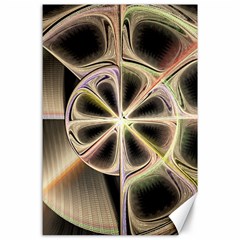 Background With Fractal Crazy Wheel Canvas 24  X 36  by Simbadda