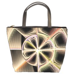 Background With Fractal Crazy Wheel Bucket Bags by Simbadda