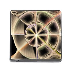 Background With Fractal Crazy Wheel Memory Card Reader (square) by Simbadda