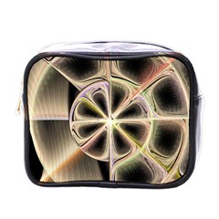 Background With Fractal Crazy Wheel Mini Toiletries Bags by Simbadda