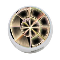 Background With Fractal Crazy Wheel 4-port Usb Hub (two Sides)  by Simbadda