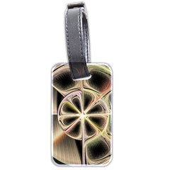 Background With Fractal Crazy Wheel Luggage Tags (two Sides) by Simbadda