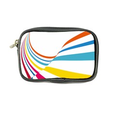 Line Rainbow Orange Blue Yellow Red Pink White Wave Waves Coin Purse by Mariart