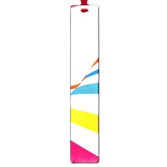 Line Rainbow Orange Blue Yellow Red Pink White Wave Waves Large Book Marks by Mariart