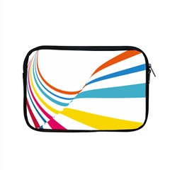 Line Rainbow Orange Blue Yellow Red Pink White Wave Waves Apple Macbook Pro 15  Zipper Case by Mariart