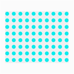 Polka Dot Blue White Small Glasses Cloth by Mariart