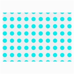 Polka Dot Blue White Large Glasses Cloth by Mariart