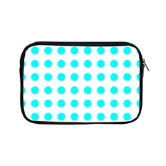 Polka Dot Blue White Apple Ipad Mini Zipper Cases by Mariart