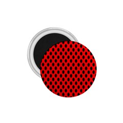 Polka Dot Black Red Hole Backgrounds 1 75  Magnets by Mariart