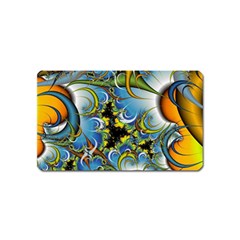 High Detailed Fractal Image Background With Abstract Streak Shape Magnet (name Card) by Simbadda