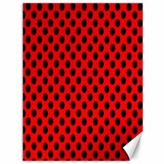 Polka Dot Black Red Hole Backgrounds Canvas 36  X 48   by Mariart