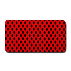 Polka Dot Black Red Hole Backgrounds Medium Bar Mats