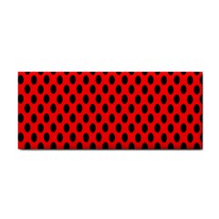 Polka Dot Black Red Hole Backgrounds Cosmetic Storage Cases by Mariart