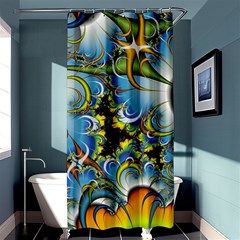 High Detailed Fractal Image Background With Abstract Streak Shape Shower Curtain 36  X 72  (stall)  by Simbadda