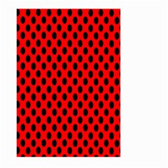 Polka Dot Black Red Hole Backgrounds Large Garden Flag (two Sides) by Mariart