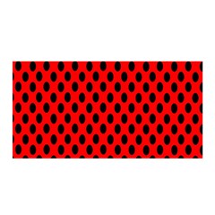 Polka Dot Black Red Hole Backgrounds Satin Wrap by Mariart