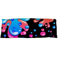 Neon Paint Splatter Background Club Body Pillow Case (dakimakura) by Mariart