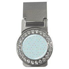 Polka Dot Flooring Blue Orange Blur Spot Money Clips (cz)  by Mariart