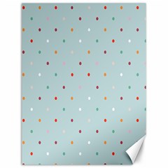 Polka Dot Flooring Blue Orange Blur Spot Canvas 12  X 16   by Mariart