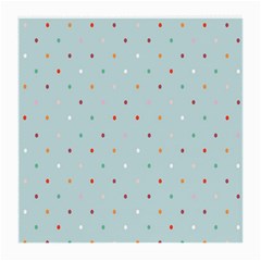 Polka Dot Flooring Blue Orange Blur Spot Medium Glasses Cloth by Mariart