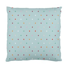 Polka Dot Flooring Blue Orange Blur Spot Standard Cushion Case (one Side) by Mariart