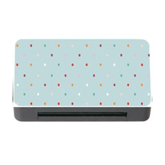 Polka Dot Flooring Blue Orange Blur Spot Memory Card Reader With Cf by Mariart