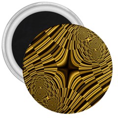 Fractal Golden River 3  Magnets by Simbadda