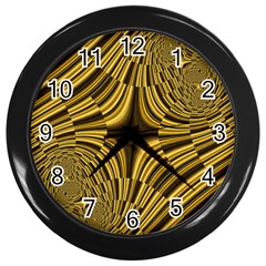 Fractal Golden River Wall Clocks (black) by Simbadda