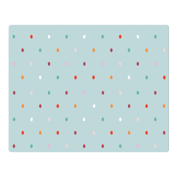 Polka Dot Flooring Blue Orange Blur Spot Double Sided Flano Blanket (Large) 