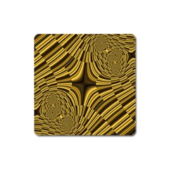 Fractal Golden River Square Magnet by Simbadda