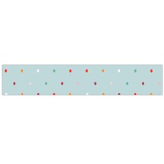 Polka Dot Flooring Blue Orange Blur Spot Flano Scarf (large)