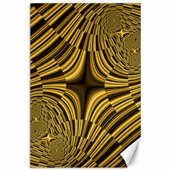 Fractal Golden River Canvas 24  X 36  by Simbadda