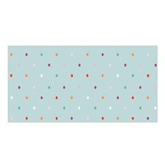 Polka Dot Flooring Blue Orange Blur Spot Satin Shawl by Mariart