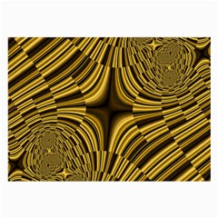 Fractal Golden River Large Glasses Cloth (2-side) by Simbadda