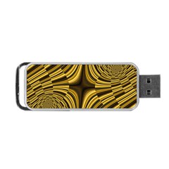 Fractal Golden River Portable Usb Flash (one Side)