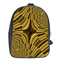 Fractal Golden River School Bags (xl)  by Simbadda