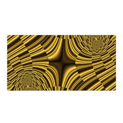 Fractal Golden River Satin Wrap by Simbadda