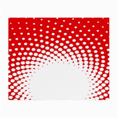 Polka Dot Circle Hole Red White Small Glasses Cloth by Mariart