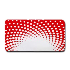 Polka Dot Circle Hole Red White Medium Bar Mats by Mariart