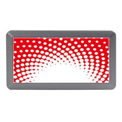 Polka Dot Circle Hole Red White Memory Card Reader (mini) by Mariart