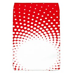 Polka Dot Circle Hole Red White Flap Covers (l)  by Mariart