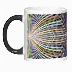 Color Fractal Symmetric Wave Lines Morph Mugs by Simbadda