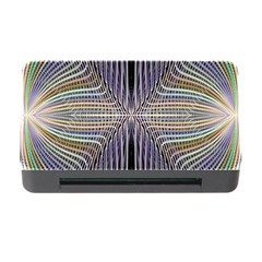 Color Fractal Symmetric Wave Lines Memory Card Reader With Cf by Simbadda