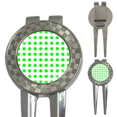 Polka Dot Green 3-in-1 Golf Divots by Mariart