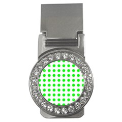 Polka Dot Green Money Clips (cz)  by Mariart